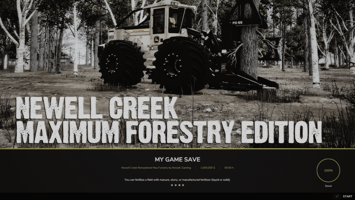 FS25 Newell Creek Remastered Maximum Forestry Edition BETA