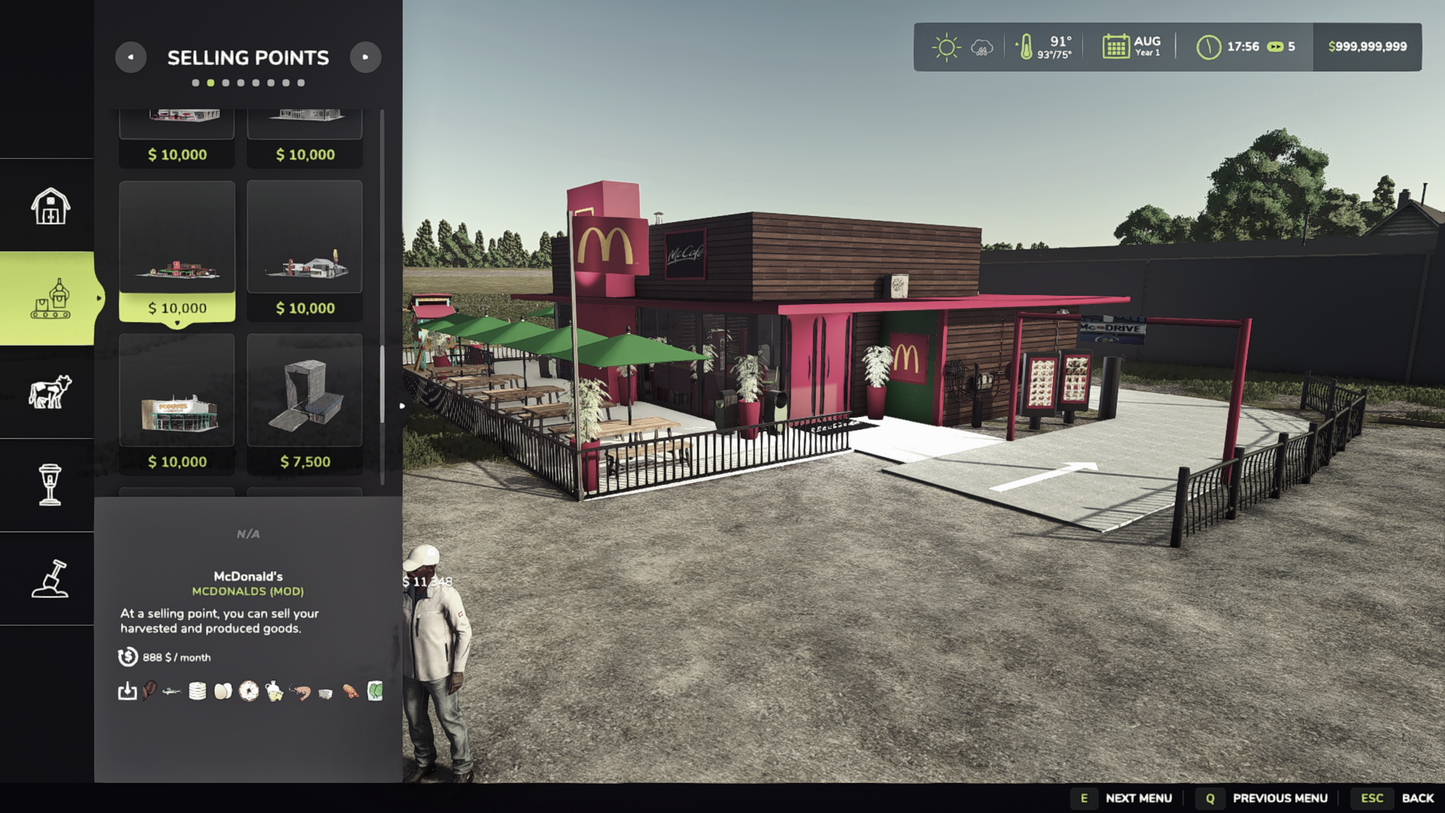 FS25 Mega Mod Pack - (McDonald's Sellpoint Pack)