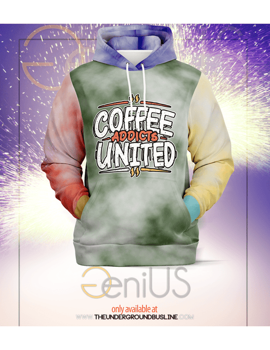 Coffee Addicts United™ Pullover Hoodie - Smoke