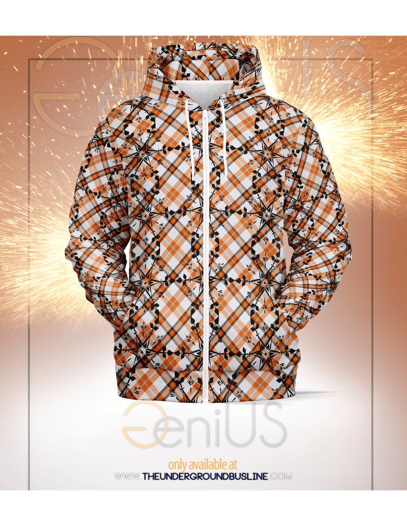 the-underground-bus-line-zip-up-hoodie-fire-Plaid