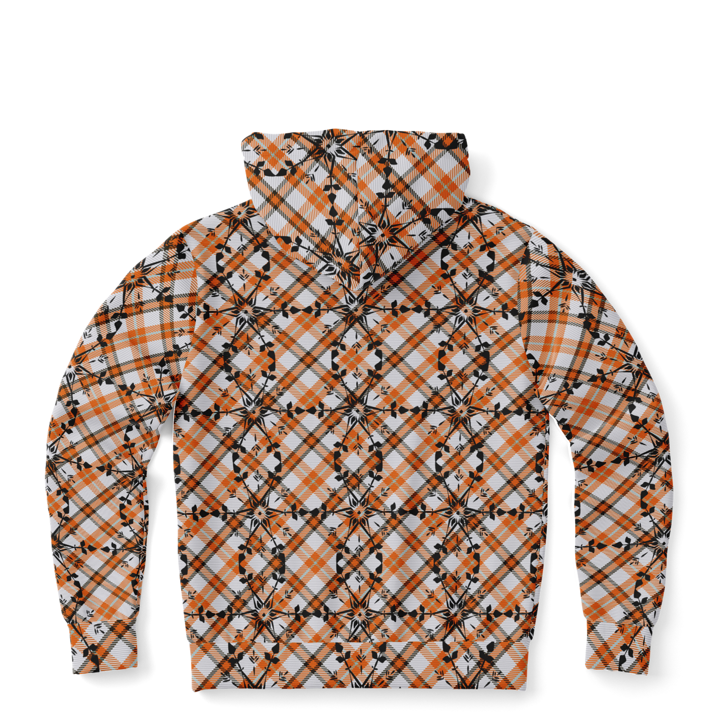 the-underground-bus-line-zip-up-hoodie-fire-Plaid