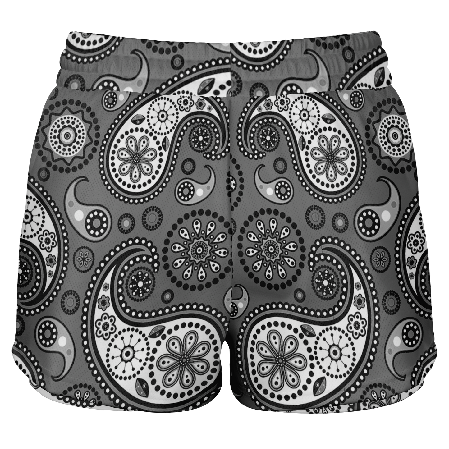 Black Paisley V1.1 2-in-1 Shorts