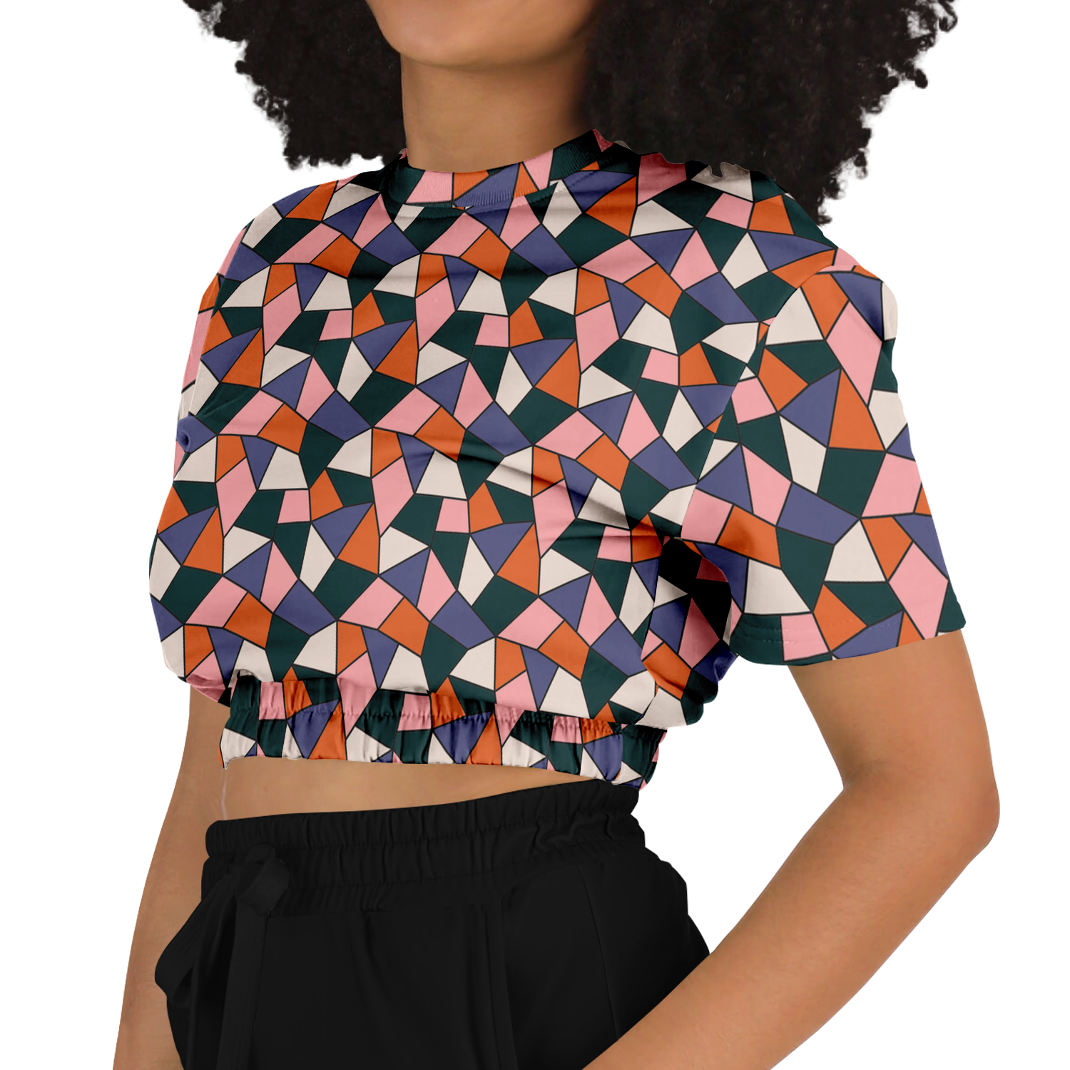 the-underground-bus-line-stained-cropped-short-sleeved-sweatshirt