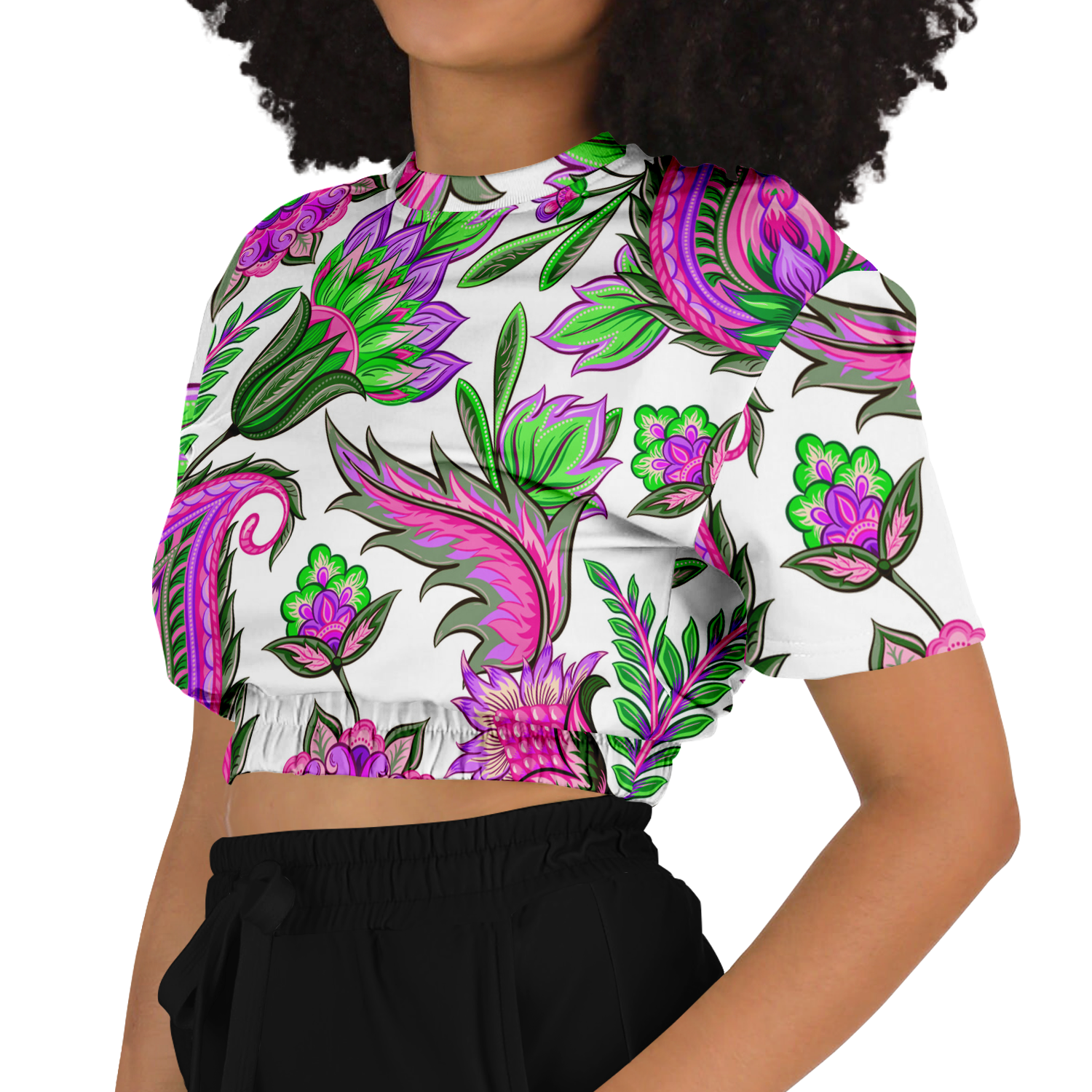 the-underground-bus-line-high-Vibes-cropped-short-sleeved-sweatshirt