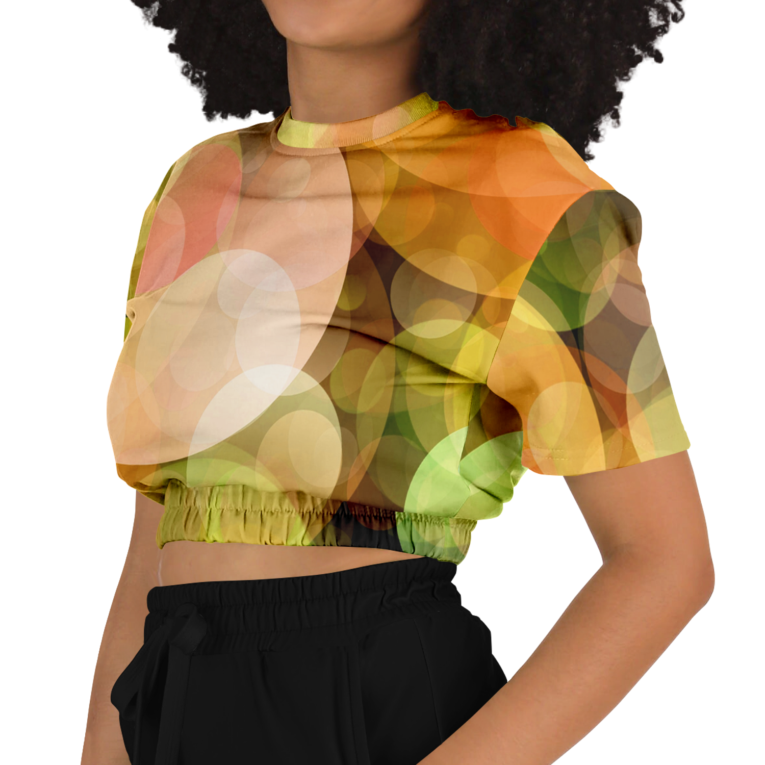 the-underground-bus-line-blurry-Lights-yellow-cropped-short-sleeved-sweatshirt