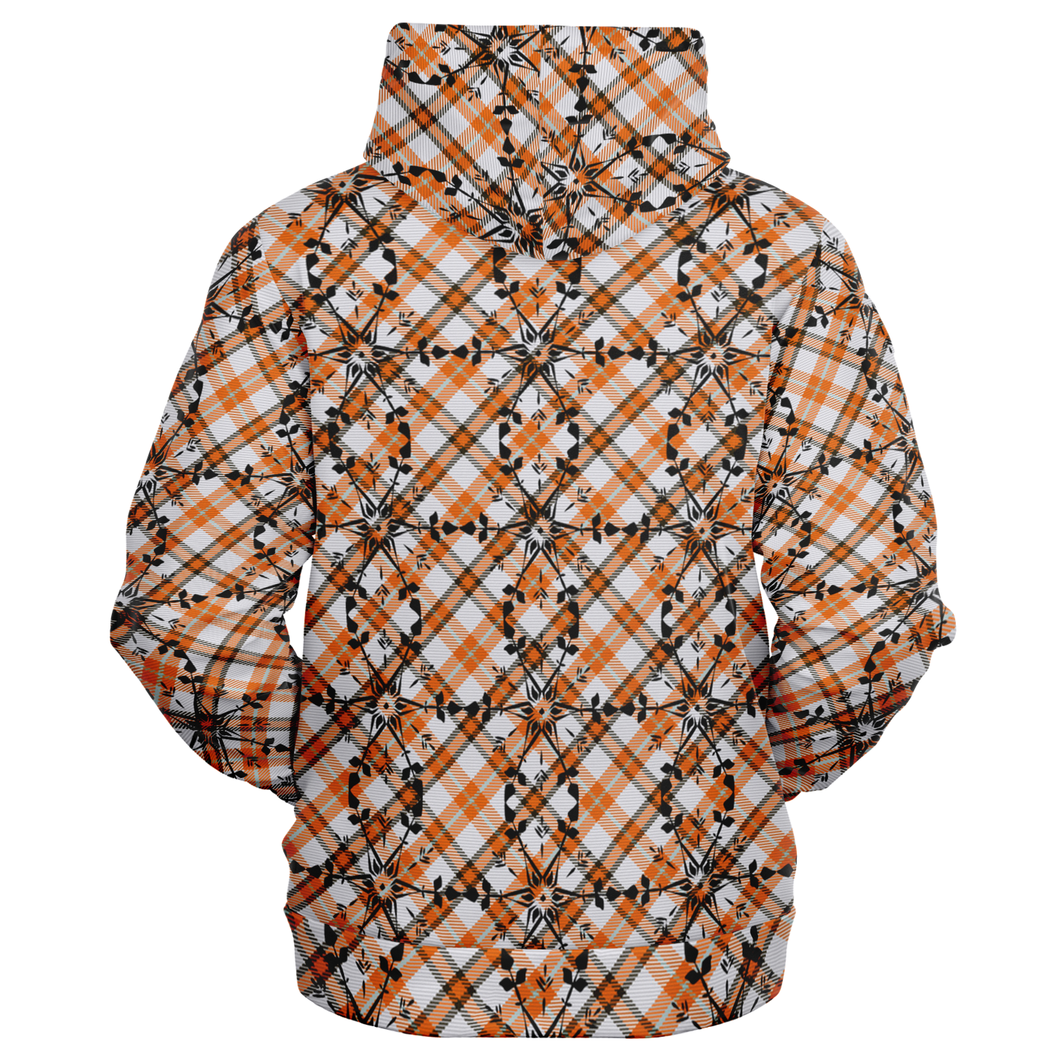 the-underground-bus-line-zip-up-hoodie-fire-Plaid