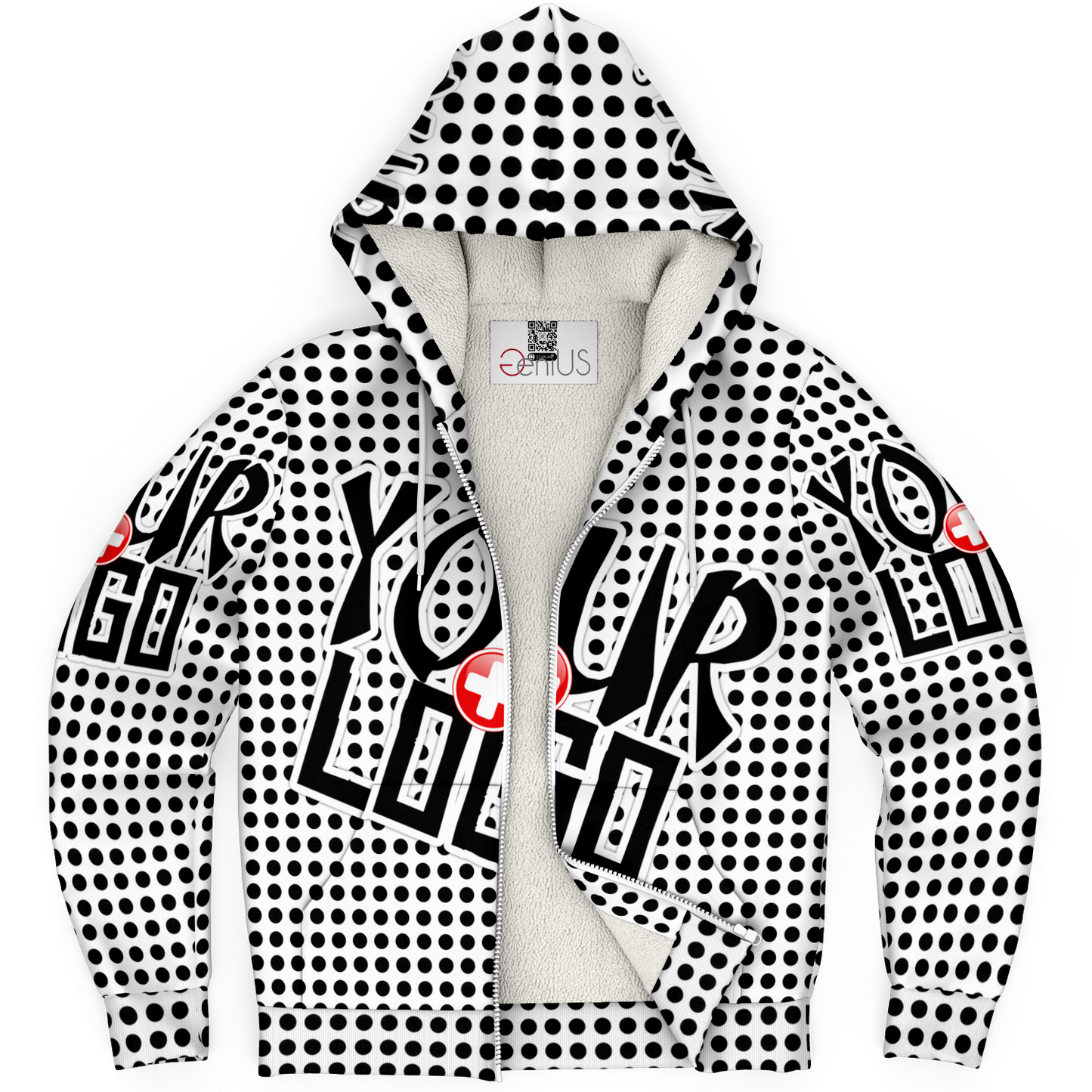 Custom Microfleece Zip Hoodie