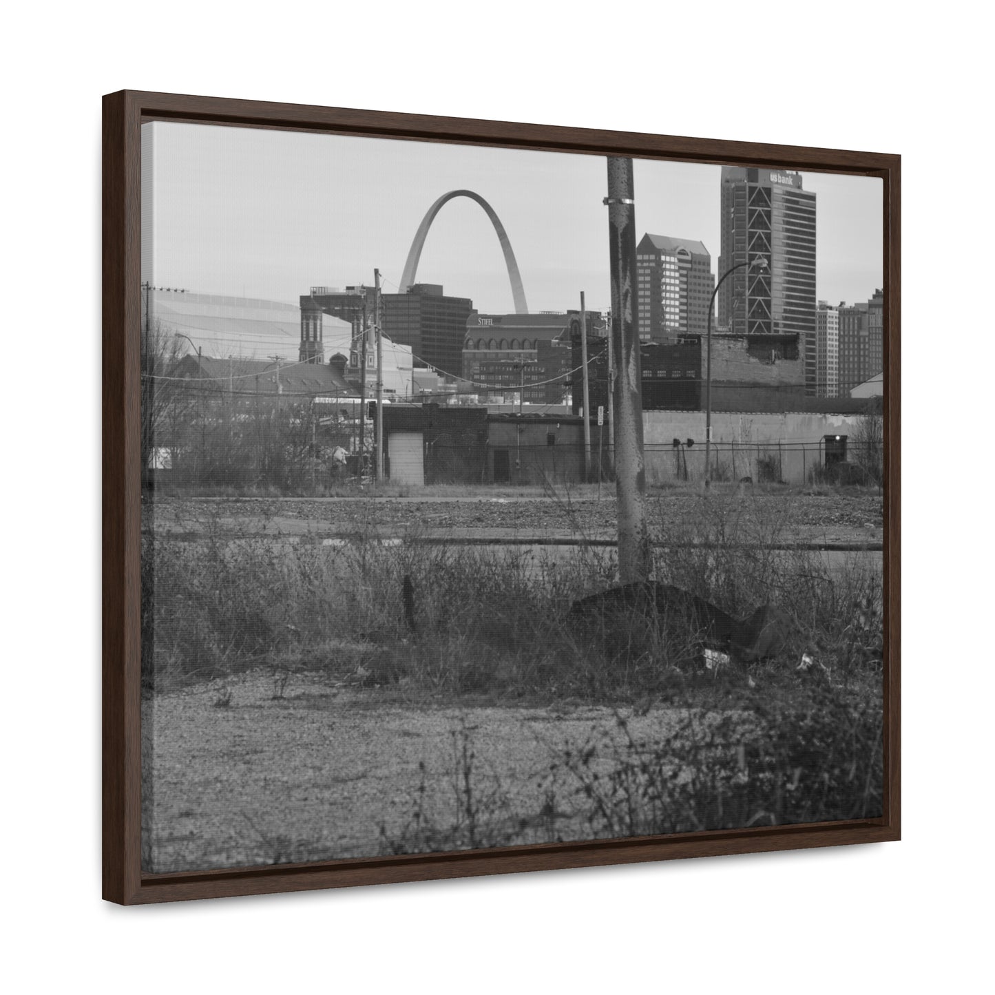 The Other Side B&W Framed Canvas Wraps