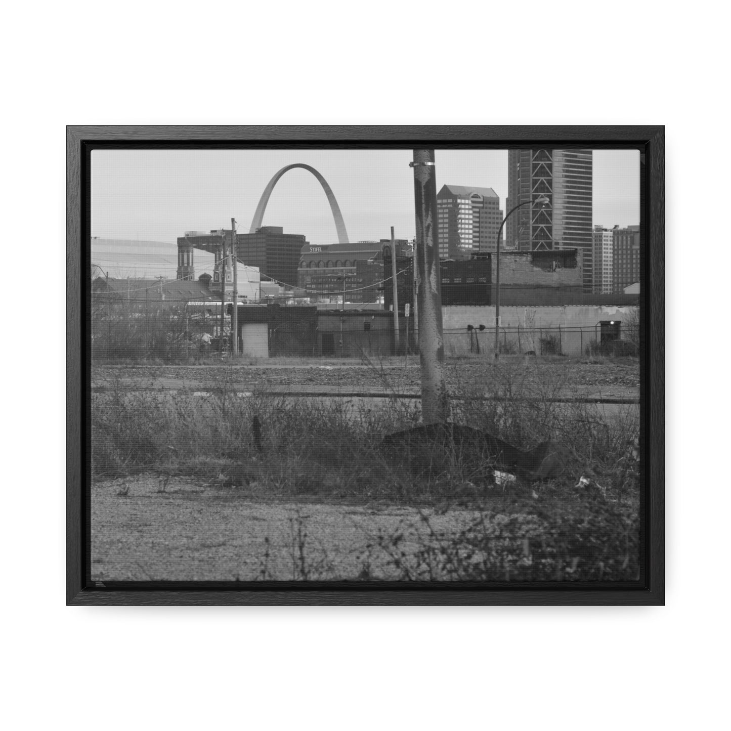 The Other Side B&W Framed Canvas Wraps