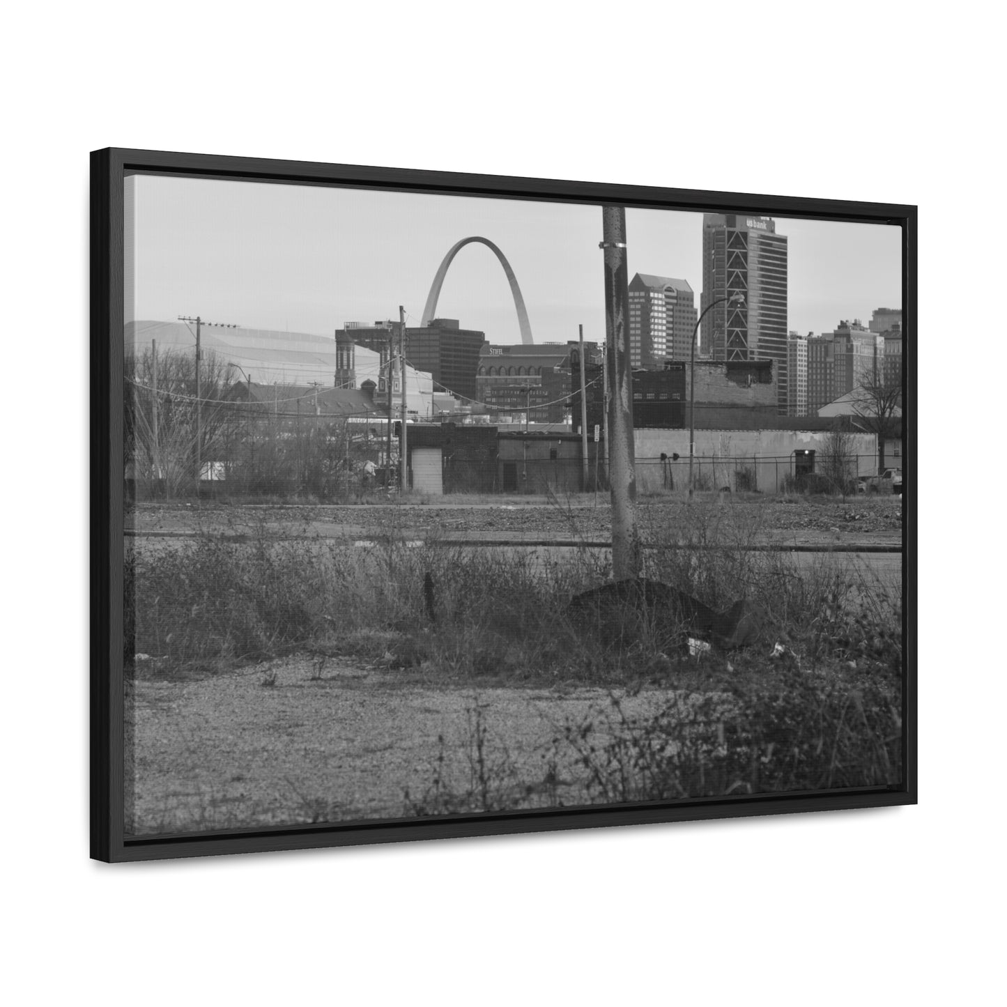 The Other Side B&W Framed Canvas Wraps