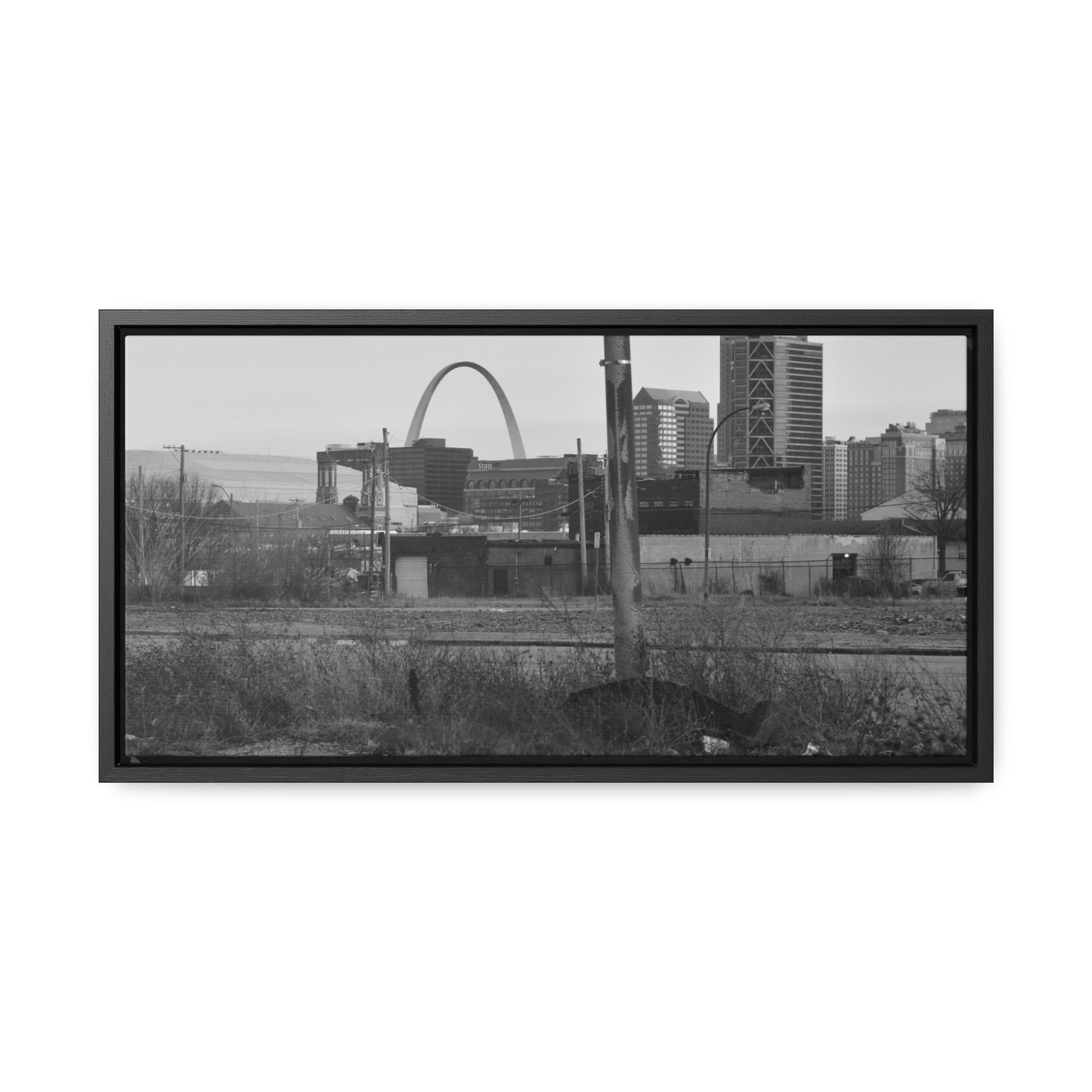 The Other Side B&W Framed Canvas Wraps