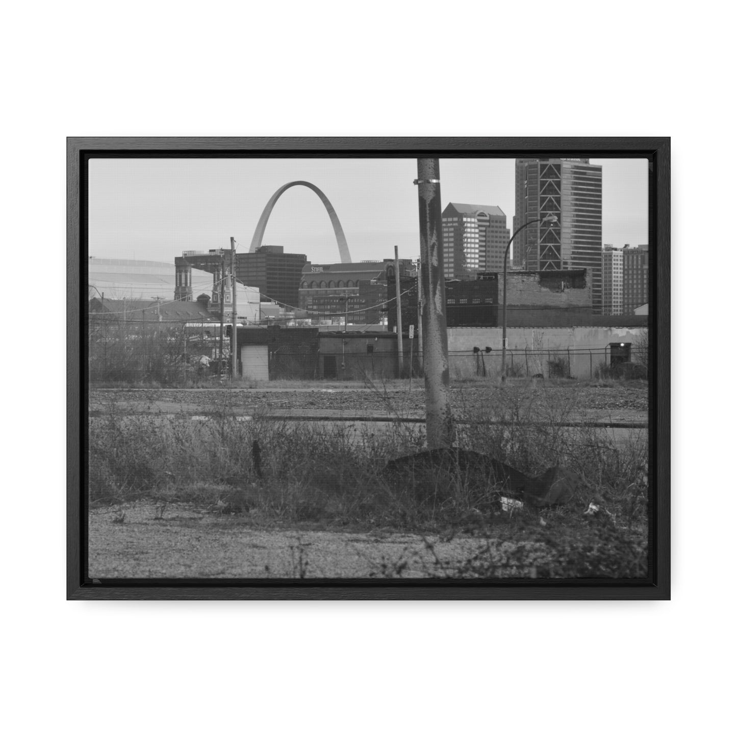 The Other Side B&W Framed Canvas Wraps