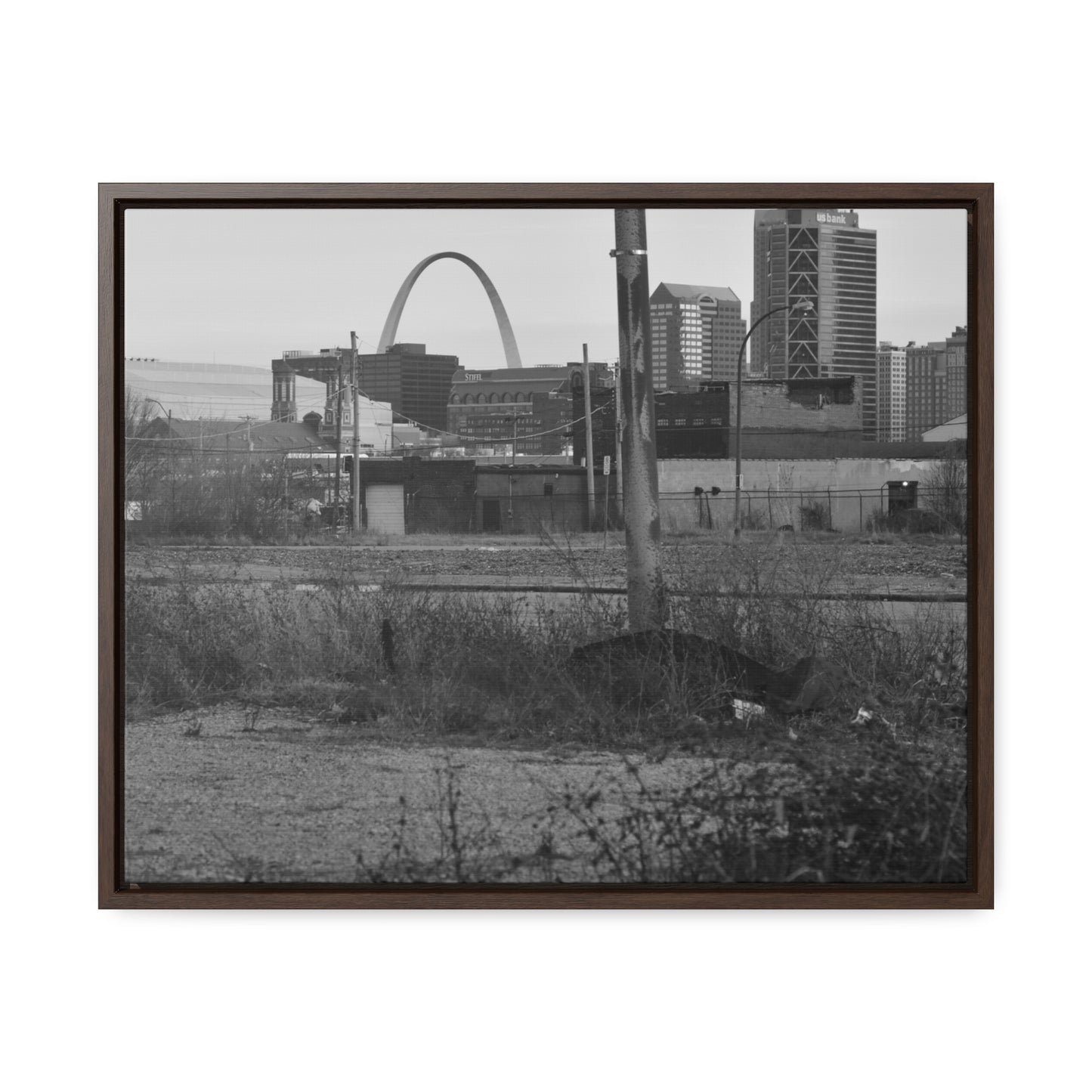 The Other Side B&W Framed Canvas Wraps