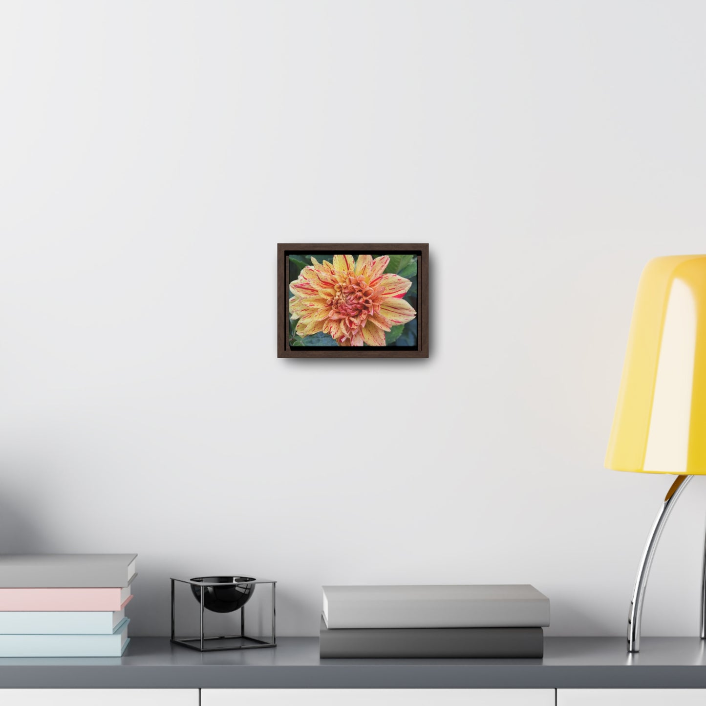 Dahlia (Striped Nagano) Framed Canvas Wraps