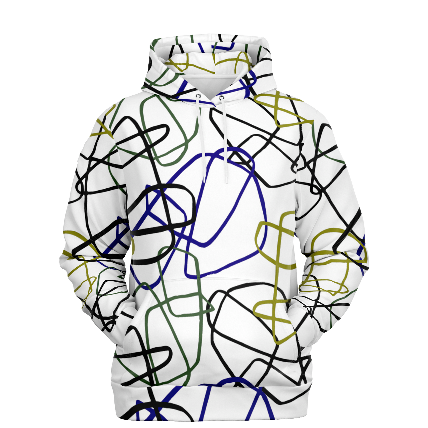 Doodling Away Hoodie - White