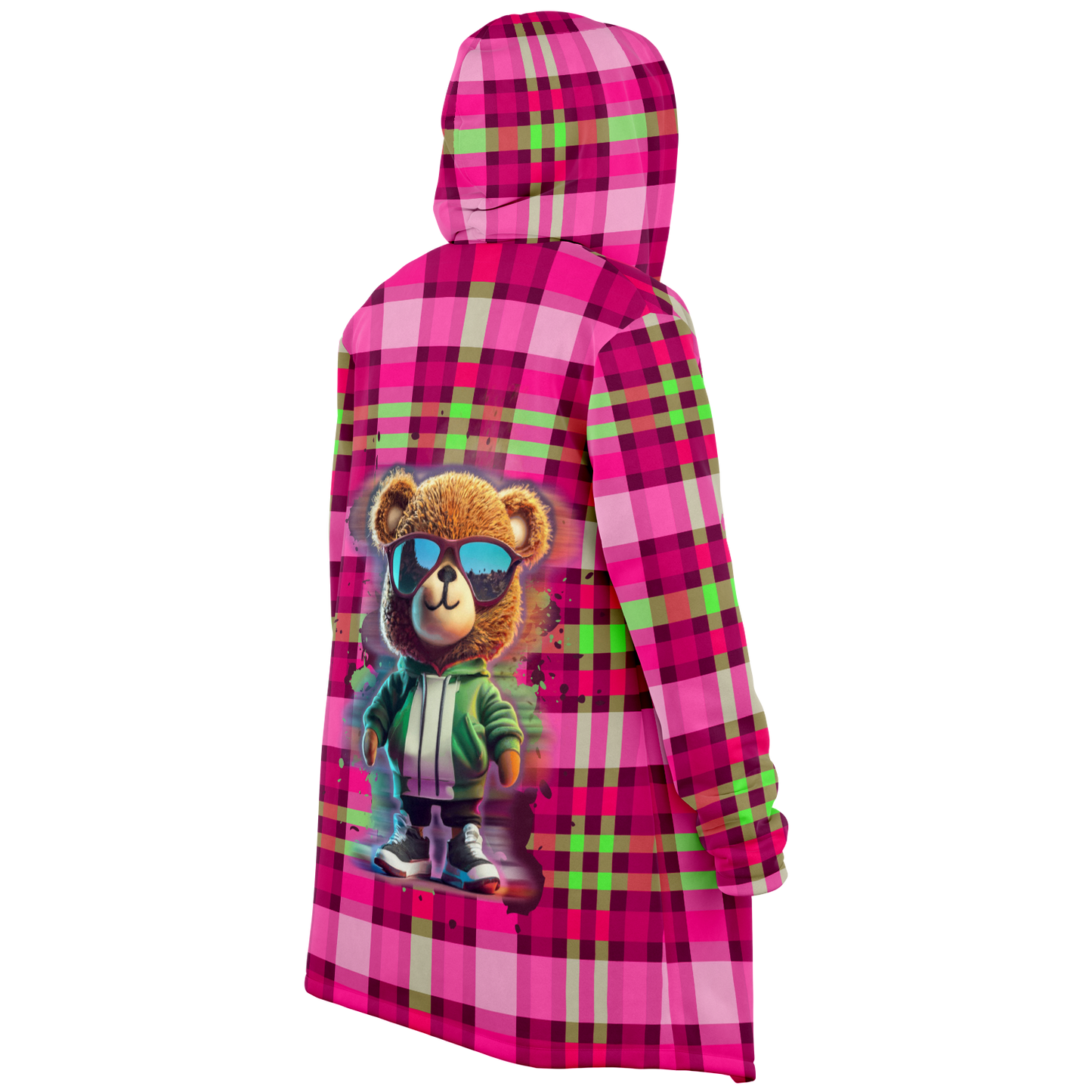 Cool Bear Microfleece Cloak - Plaid