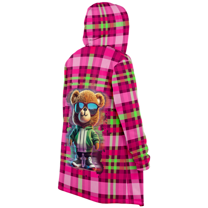 Cool Bear Microfleece Cloak - Plaid