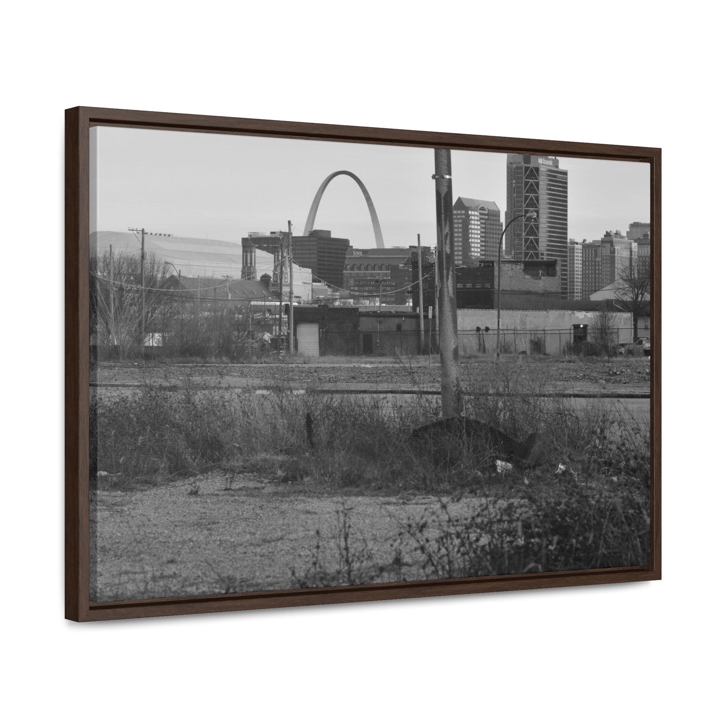 The Other Side B&W Framed Canvas Wraps