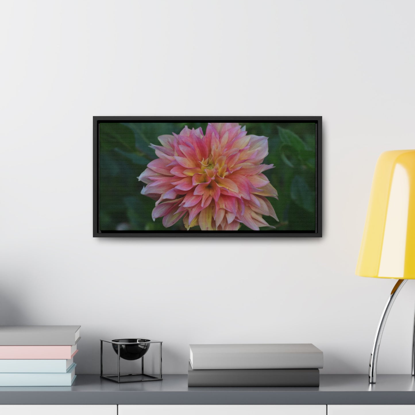 Evanah Dahlia Framed Canvas Wraps