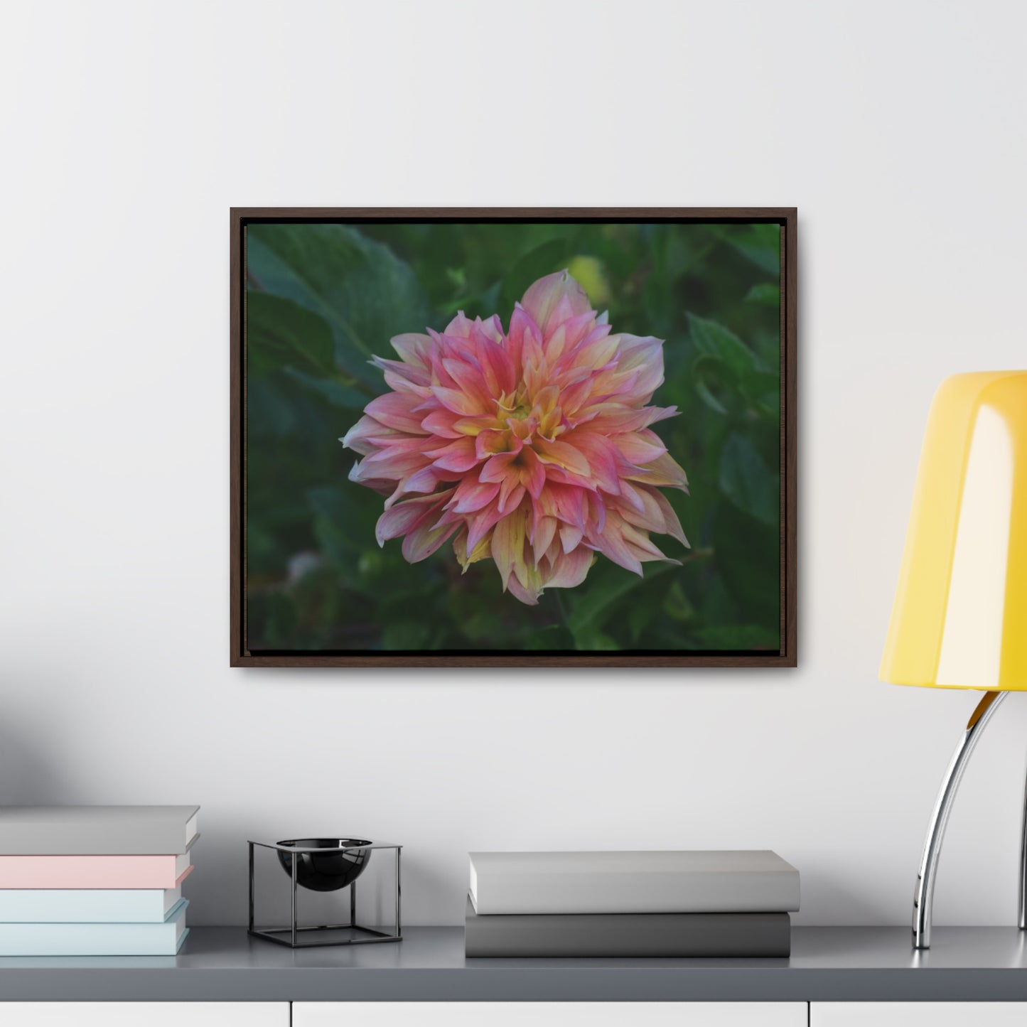 Evanah Dahlia Framed Canvas Wraps