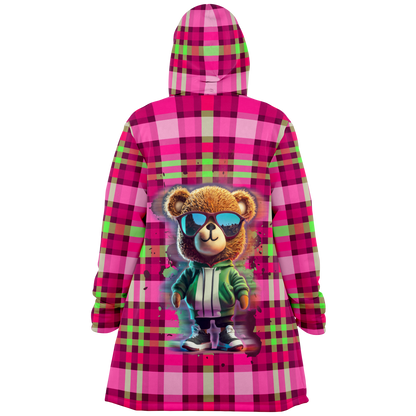 Cool Bear Microfleece Cloak - Plaid