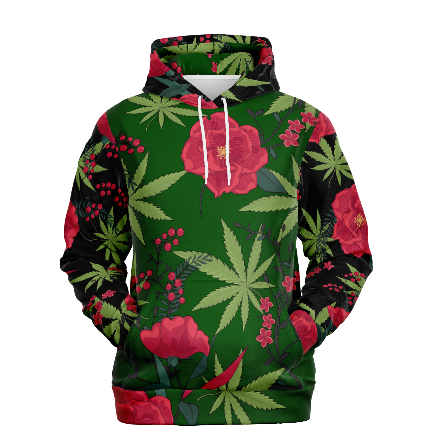 the-underground-bus-line-pullover-hoodie-THC-high-class-Green