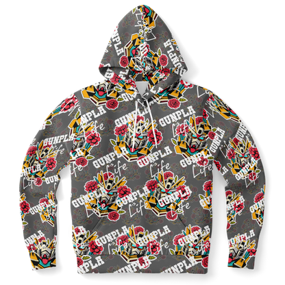 Gunpla is Life Hoodie - Grey Pattern