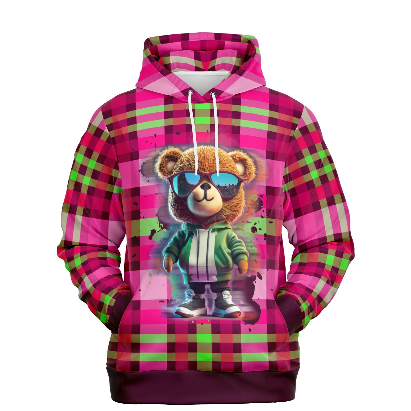 the-underground-bus-line-pullover-hoodie-cool-bear-plaid