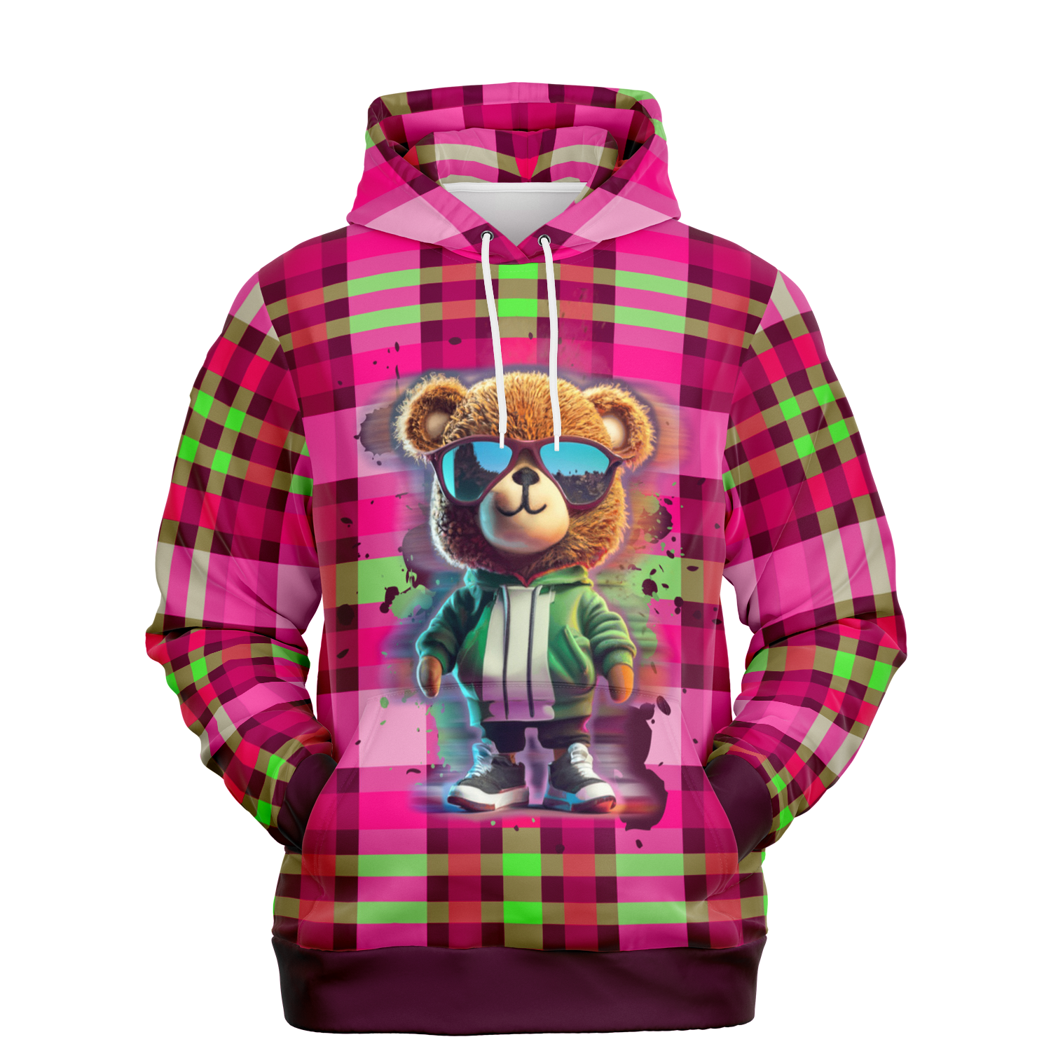 the-underground-bus-line-pullover-hoodie-cool-bear-plaid