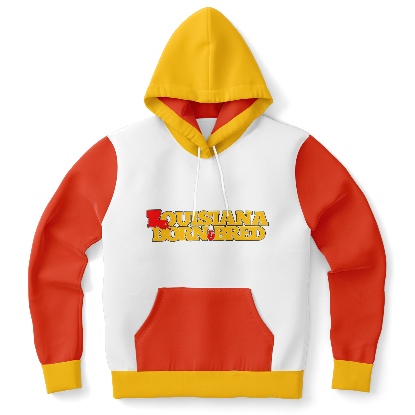 Louisiana White/Gold Pullover Hoodie