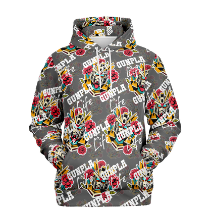 Gunpla is Life Hoodie - Grey Pattern