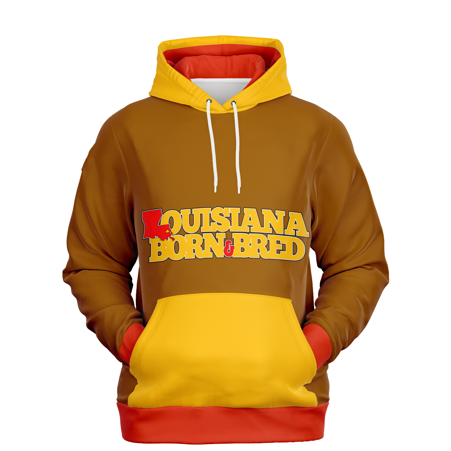 Louisiana Orange/Red Pullover Hoodie