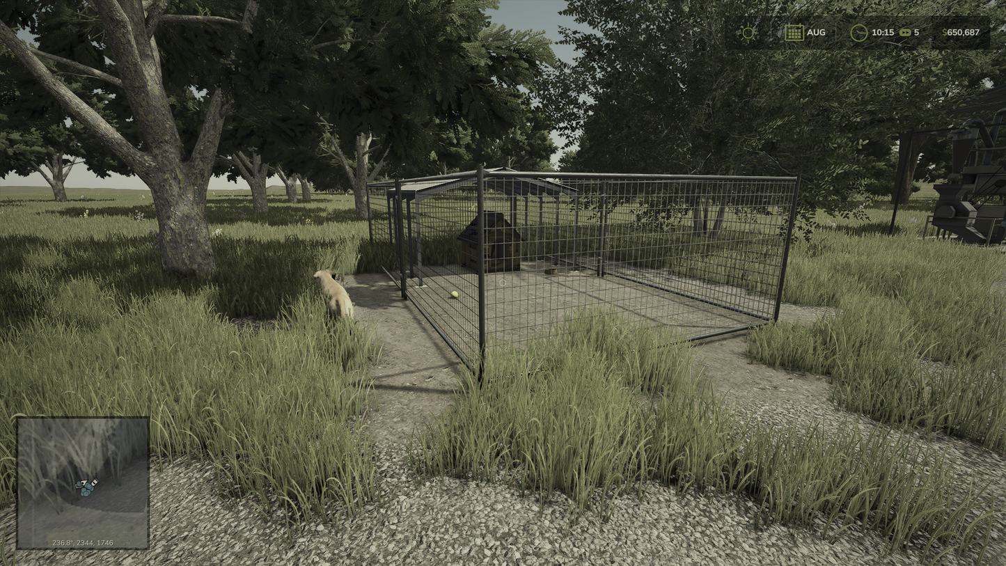 FS25 Fenced Dog House