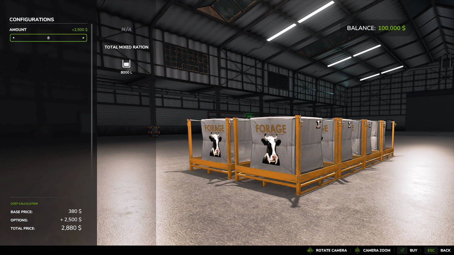 FS25 Cow Food Pallets