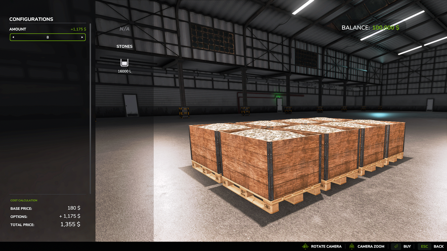 FS25 Stone Pallets