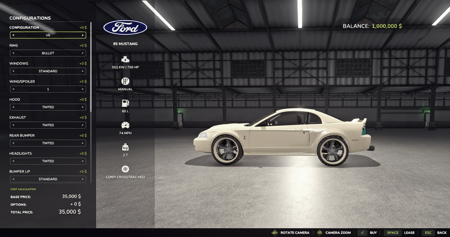 FS25 Mega Mod Pack - (95 Ford Mustang)