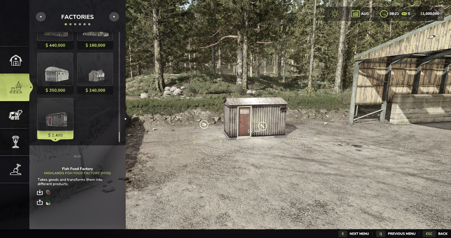 FS25 Mega Mod Pack - (Highlands Fish Food Factory)