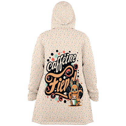 Caffeine Fiend Microfleece Cloak - Spotted