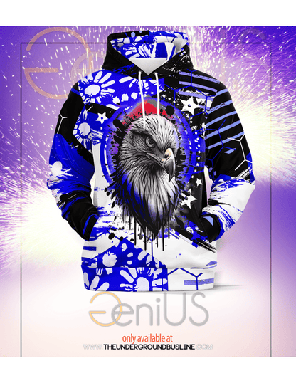 Eagle Eye Hoodie - Blue