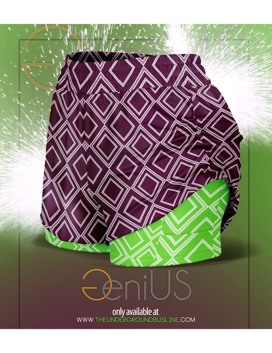 Abstract V1.1 2-in-1 Shorts - Grurple