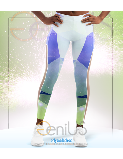 Blue Stardust V2.1 Mesh Pocket Leggings