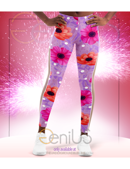 Bubble Gum, Lollipop V1.1 Mesh Pocket Leggings