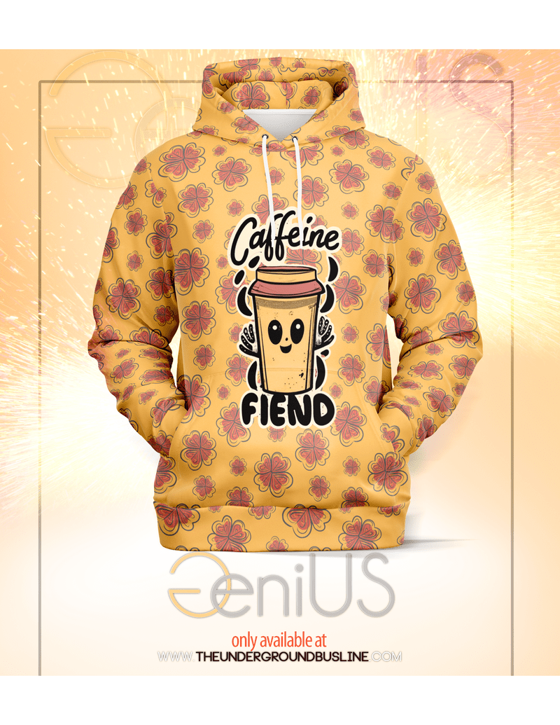 Caffeine Fiend Hoodie - Happy Coffee