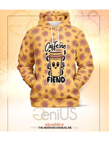 Caffeine Fiend Hoodie - Happy Coffee