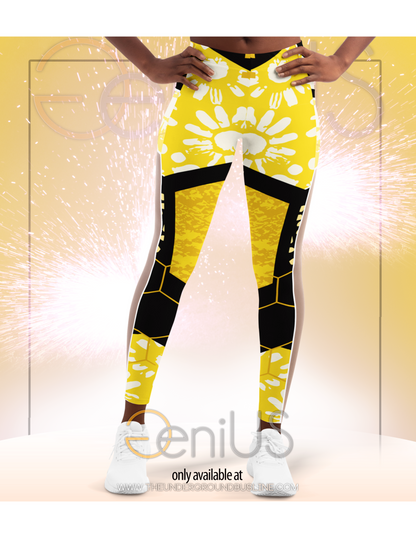 Solar Plexus Healing Mesh Pocket Leggings