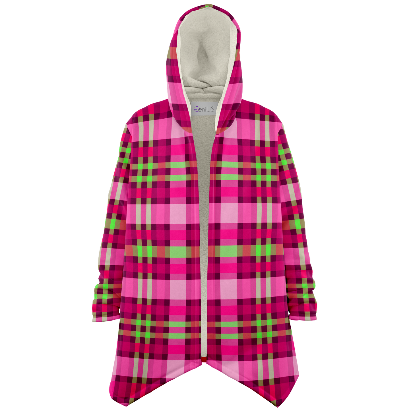 Cool Bear Microfleece Cloak - Plaid