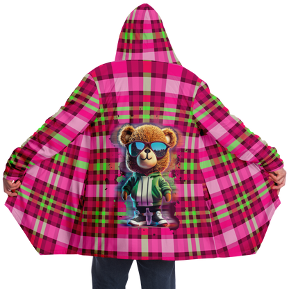 Cool Bear Microfleece Cloak - Plaid