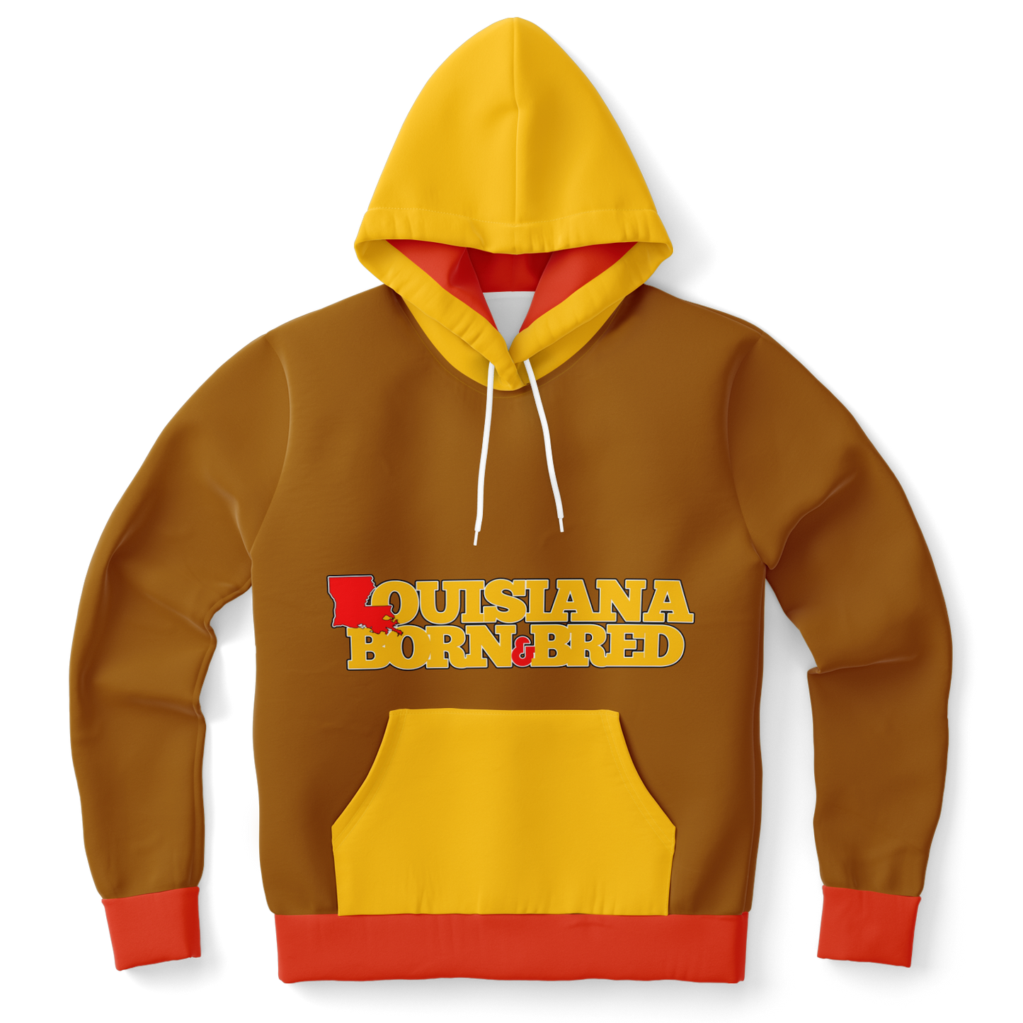 Louisiana Orange/Red Pullover Hoodie