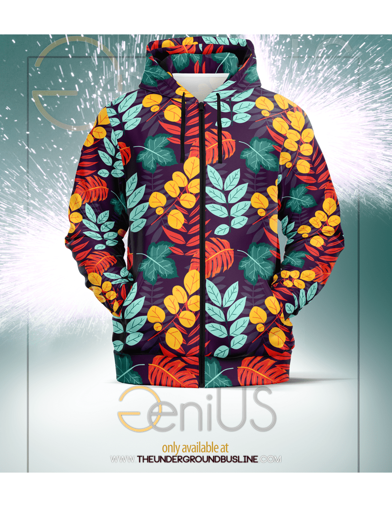 the-underground-bus-line-zip-up-hoodie-nature-Realist