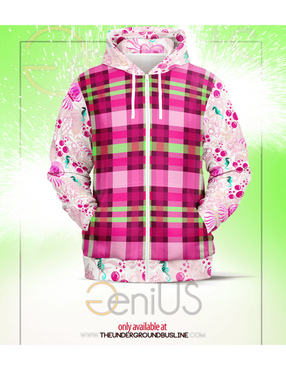 the-underground-bus-line-zip-up-hoodie-pink-Ish